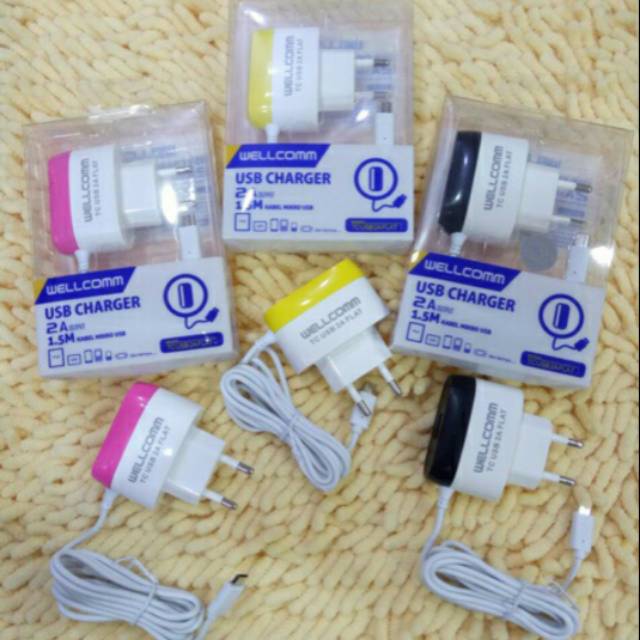 Wellcomm USB Charger 2A Original Product Charger Wellcomm