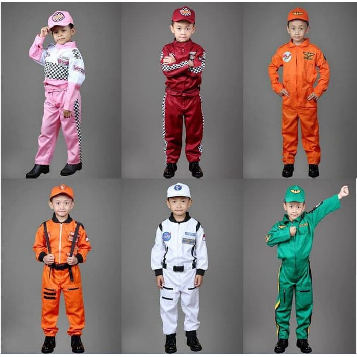 Kostum - Atasan Anak - Pakaian Anak Laki-Laki Aneka Baju Stelan Setelan Kostum Profesi Pembalap