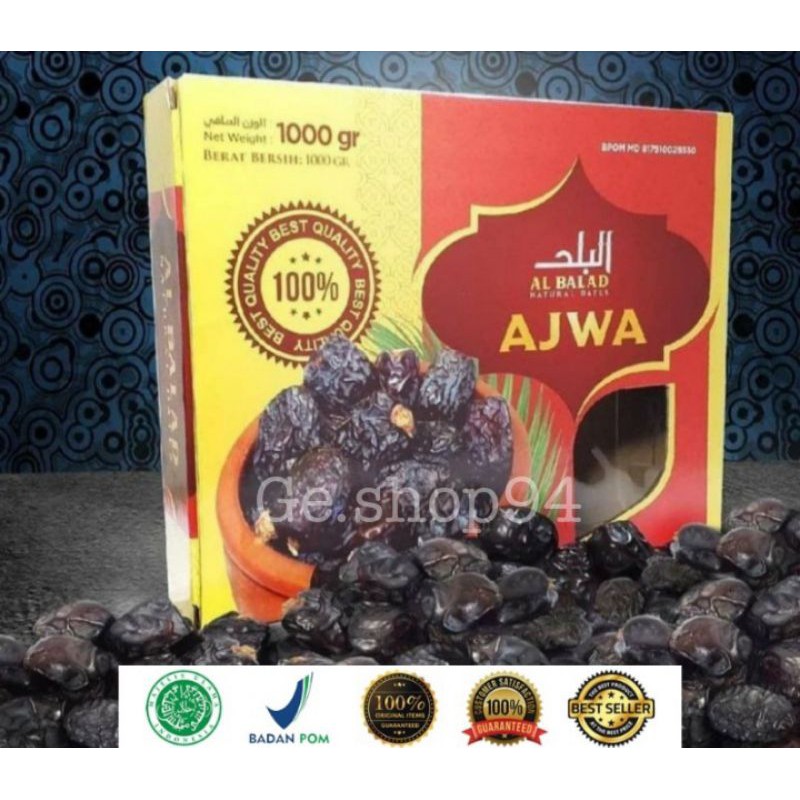 

ORIGINAL/Kurma Ajwa Al Bal'ad Premium 1kg