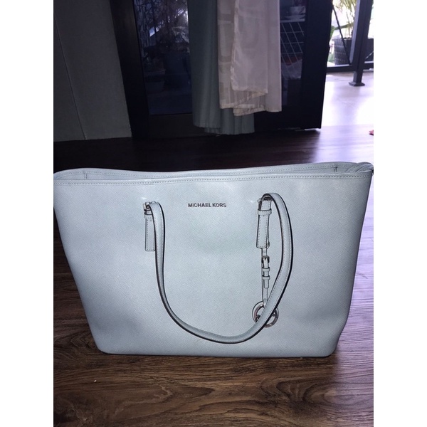 PRELOVED MICHAEL KORS BIRU MUDA ORIGINAL Dustbag lengkap