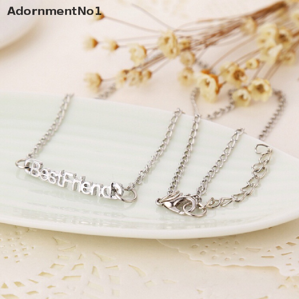 (AdornmentNo1) Gelang Persahabatan Bahan Alloy Desain Tulisan Best Friends Untuk Pria / Wanita