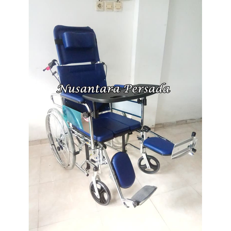 Kursi Roda Avico 5 in 1 Tempat Tidur + BAB + Makan + Selonjor 5in1