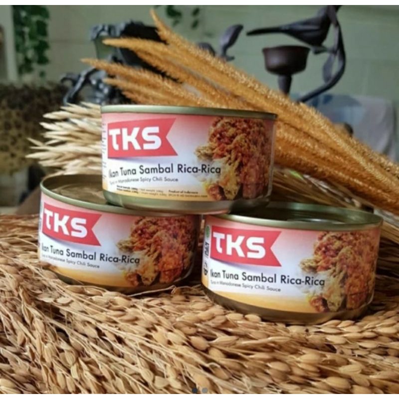 TUNA KALENG MURAH ENAK MERK TKS 3 VARIAN (ORI, RICA, WOKU)