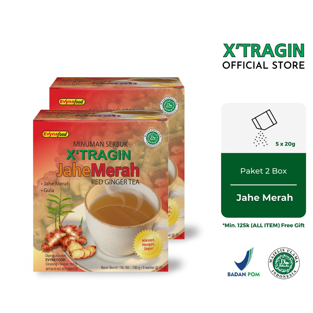 

X'Tragin Jahe Merah Minuman Serbuk Twin Pack