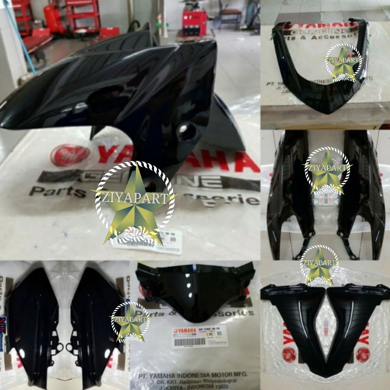 PAKET FULL SET BODY HALUS NMAX, N MAX OLD HITAM 2016-2019 ORIGINAL YAMAHA