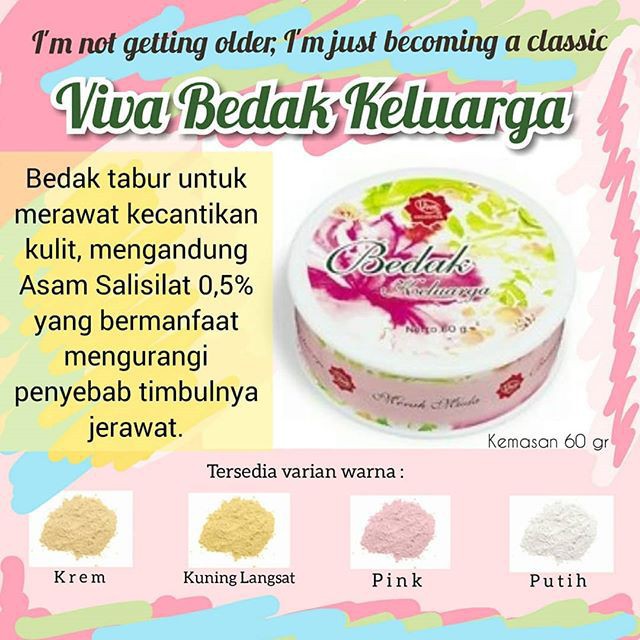 ✨LACIKOSME✨ VIVA BEDAK KELUARGA QUEEN SHIMMERING - LOOSE POWDER BPOM ORIGINAL