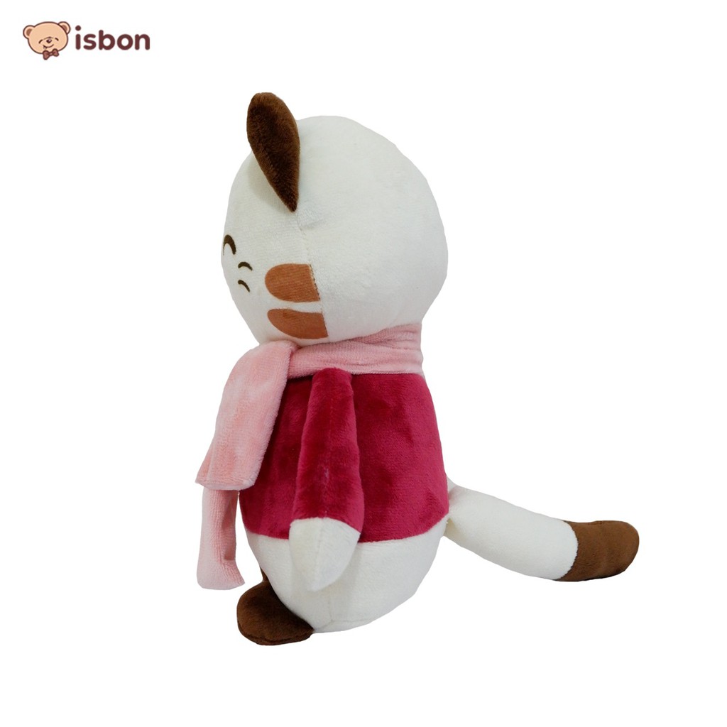 Boneka bayi kucing cat jacob baju merah lucu series baby syal plush cat mainan anak bayi bahan premium lulus SNI-istana boneka