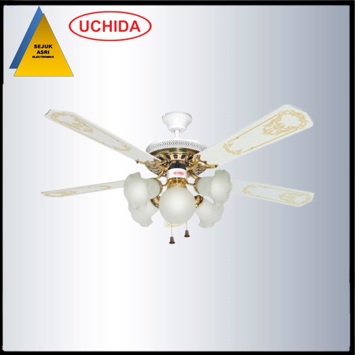 Uchida Ceiling Fan 52 inch Putih 5 Lampu - CF110