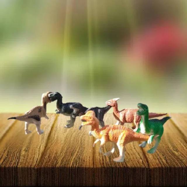 mainan set dinosaurus - miniatur dinosaurus