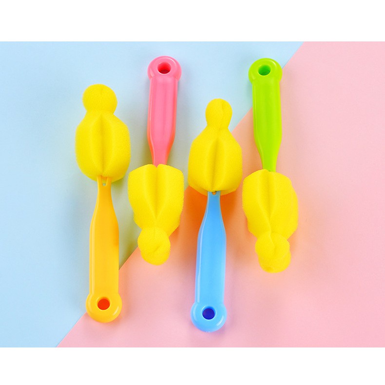 Sikat Botol/Sponge Cuci Dot Sikat Dot Empeng/Sikat Spons Pembersih Botol Susu/ C 66