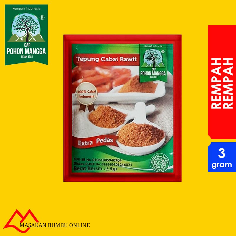 

Bubuk Cabe Rawit Cap Pohon Mangga