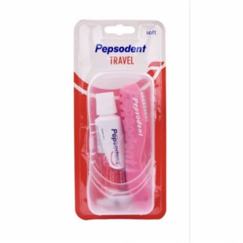 Pepsodent Sikat Gigi Lipat Travel Soft - Pepsoden Sikat Gigi Trevel Kit - Sikat Gigi &amp; Pasta Gigi Travel Size