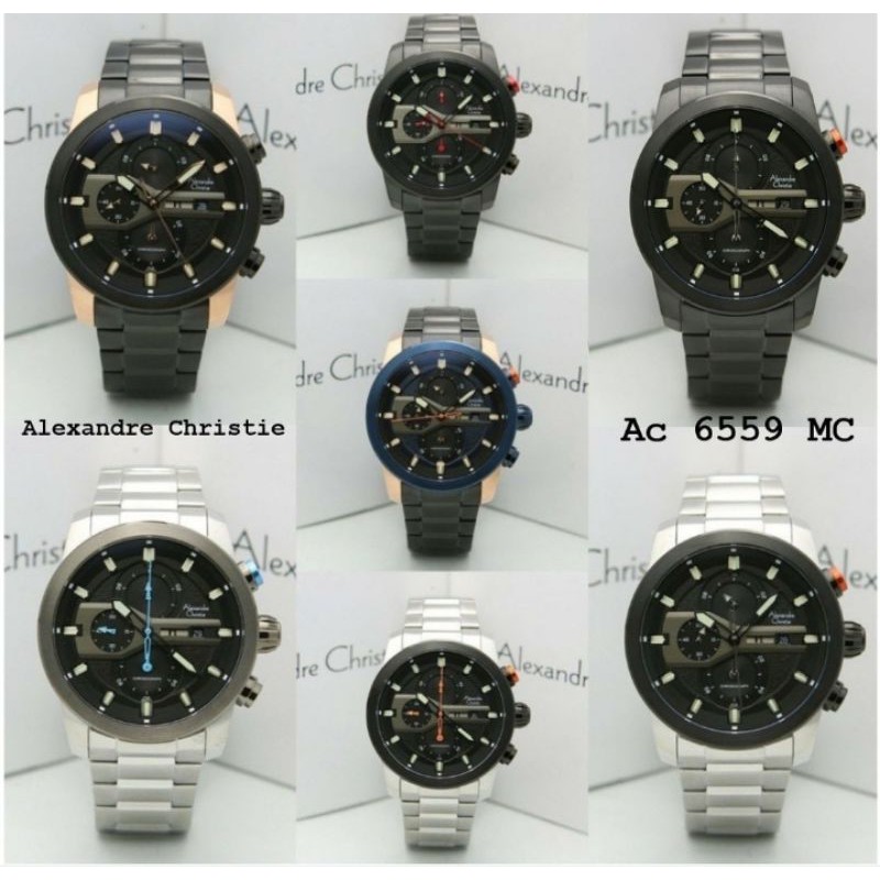 Jam tangan pria original Alexandre Christie AC6559 / ac 6559 / 6559