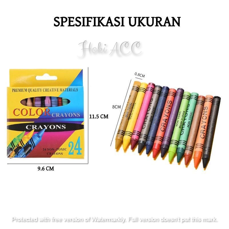

Crayon 24 Warna Krayon 24 Warna Pensil Warna 24 Colors Warna
