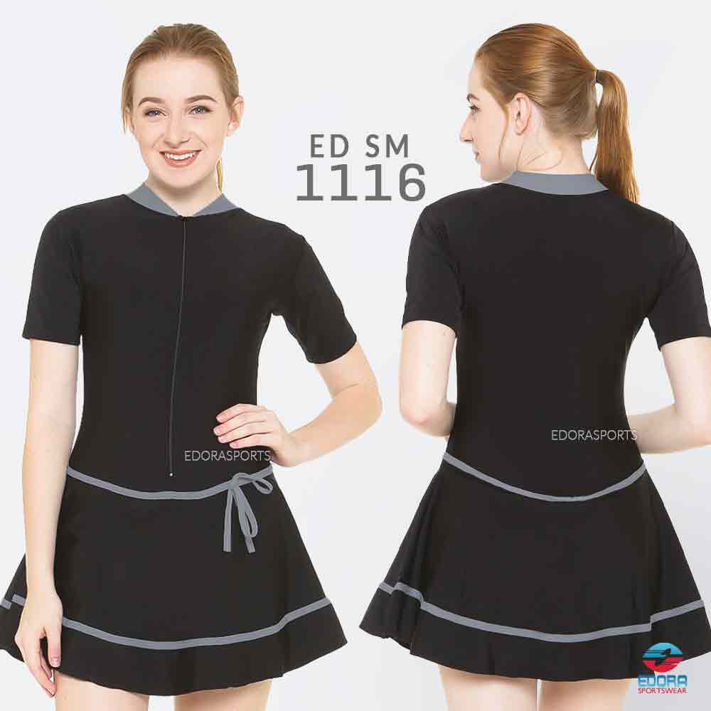 EDORA Baju Renang Wanita Semi Cover HDR Model SLIM FIT ORIGINAL