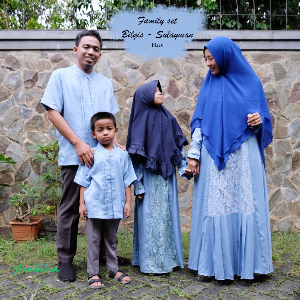 FAMILY SET BILQIS - SULAIMAN || Gamis Lebaran Original by SHALIHA