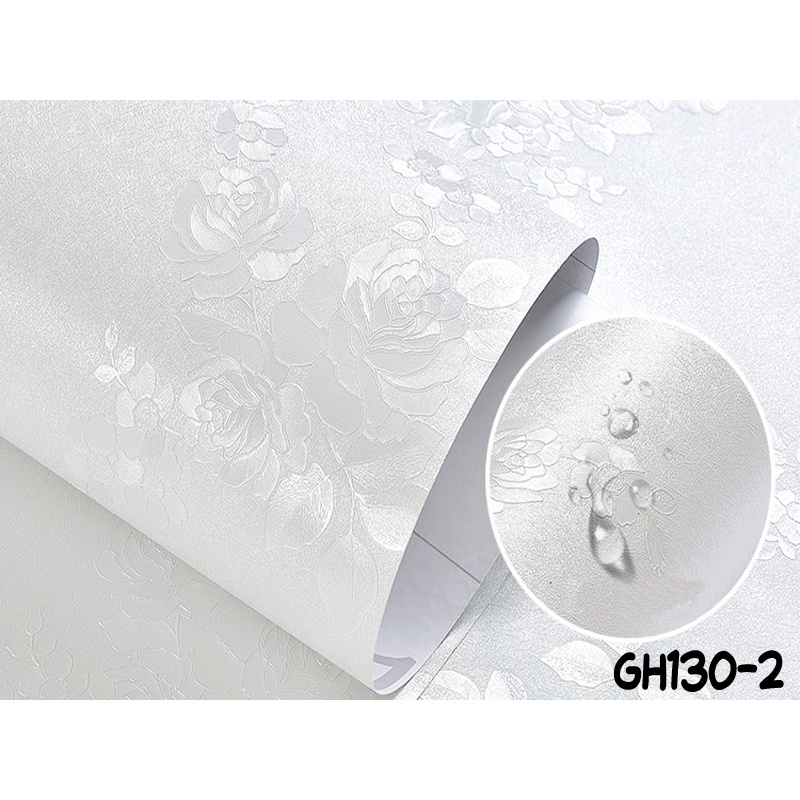 BAYAR DITEMPAT - TERMURAH PAKET Wallpaper 2ROLL ( BUY 1 GET 1 ) Stiker Dinding Motif Dan Karakter Premium Quality MOTIF ELEGANT GH129/GH130/GH130-1