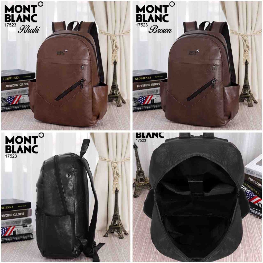 Tas Backpack Montblanc 17523  RFV 89  batam impor original fashion branded reseller sale