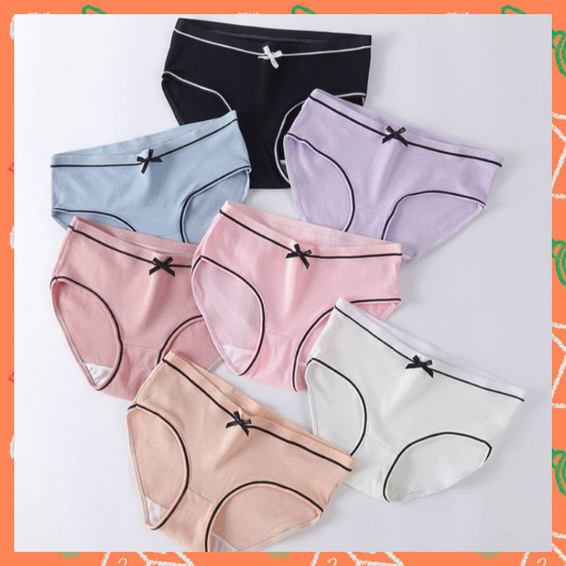 Celana Dalam Wanita Cewek Original Impor Mid Waist Terlaris #12