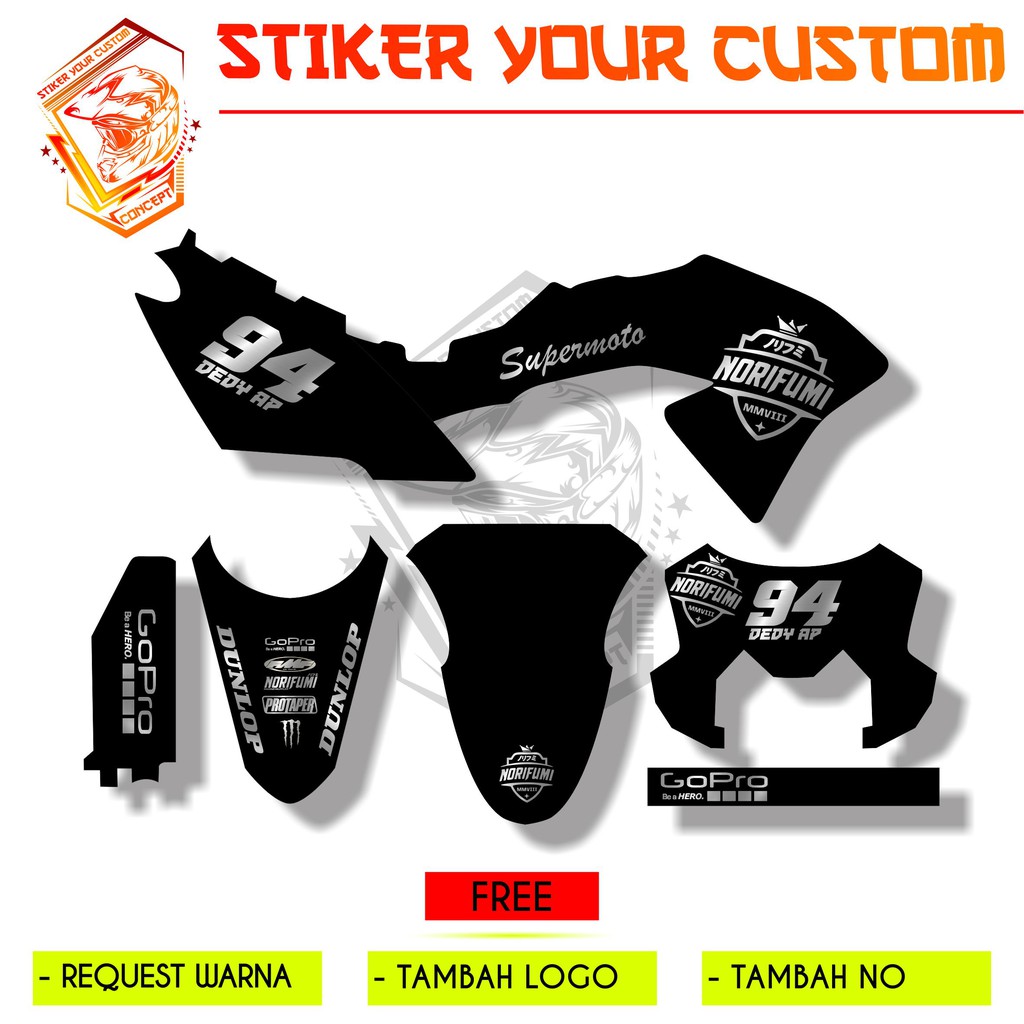 decal sticker klx bf simple