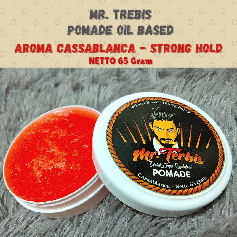 Pomade 1 Kg Isi 20 Pcs Waterbased Mr. Trebis Bebas Pilih Aroma Bonus Sisir