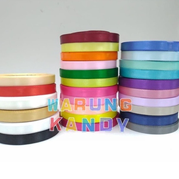 Pita Saten Satin 3/8 Inch / 1cm 22,5meter ~ ECER 1Roll