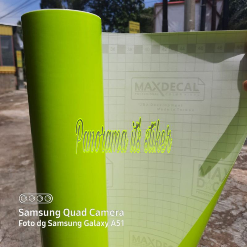 Skotlet stiker motor stabilo kuning lemon /scotlight warna lime