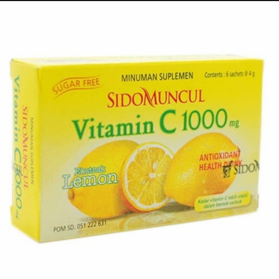 

Vitamin C 1000 mg Sidomuncul isi 6 sachet - Lemon