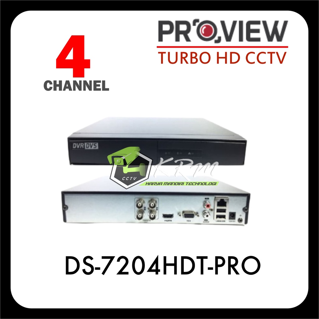 DVR HIKVISION OEM 4 CHANNEL PROVIEW DS-7204HDT-PRO DS-7204HGHI-F1