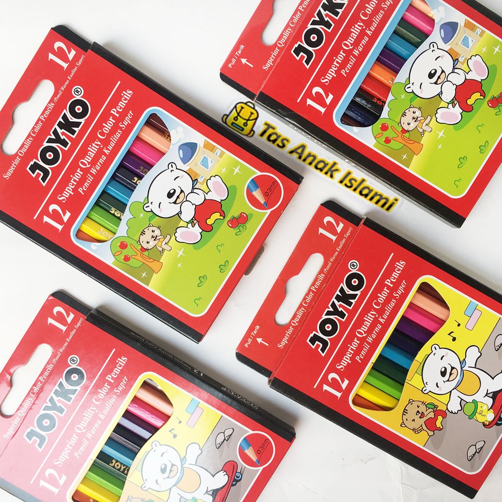 

Pensil Warna Joyko 12w Pendek