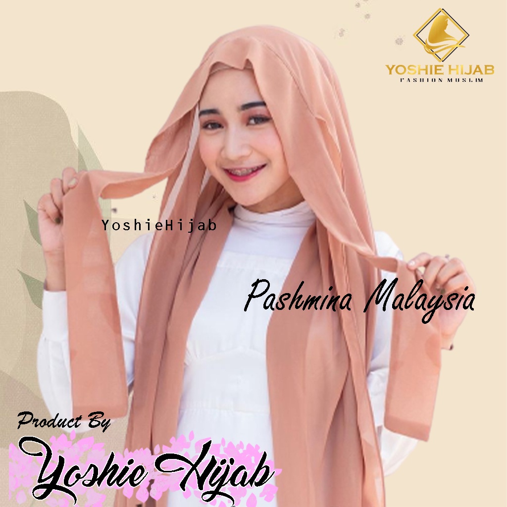 (PROMO) PASHMINA MELAYU 3in1 (180x75cm) | Pashmina instan bando | Pashmina Malaysia | PASHMINA MALAY