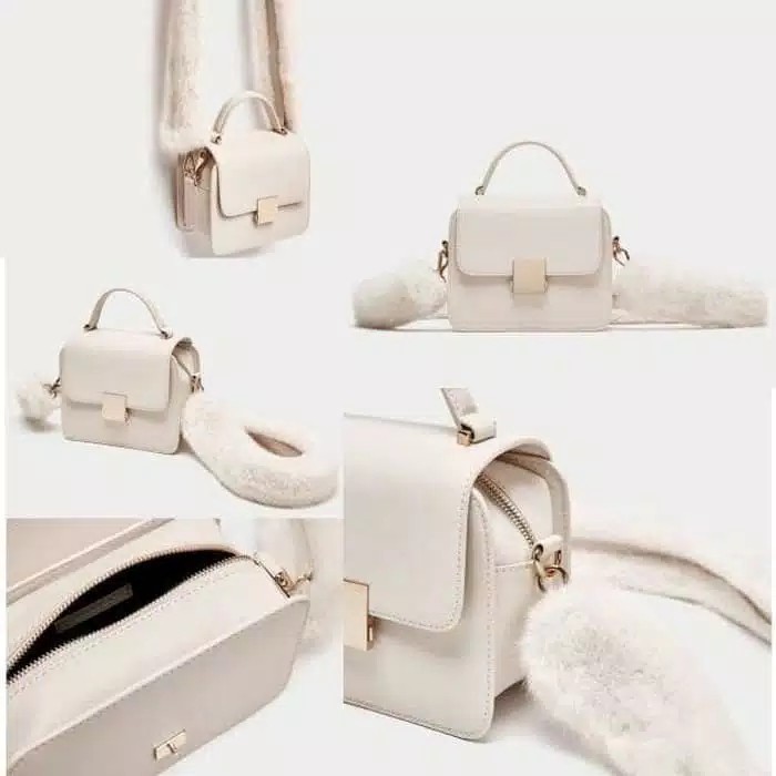 TAS SLEMPANG ZARA FAUX BASIC SLING STRAP IMPOR ORI