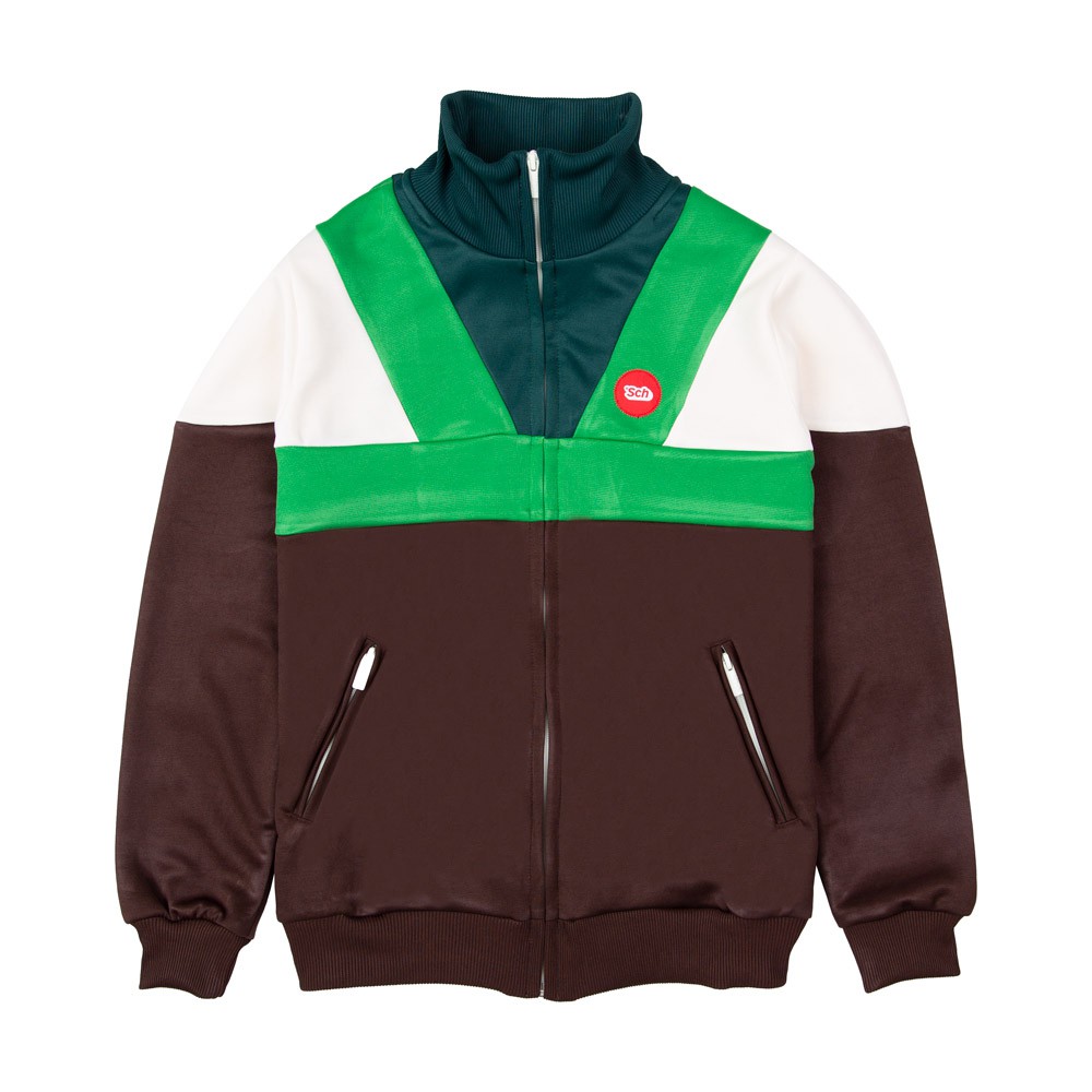 SCH SDT 87 DRK BRW-OFFWHIT- GRN- DRK GRN