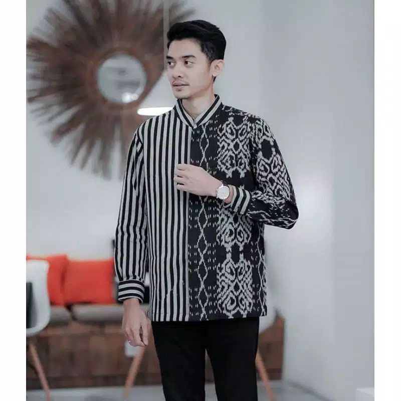 Tunik tenun/kemeja tenun lurik