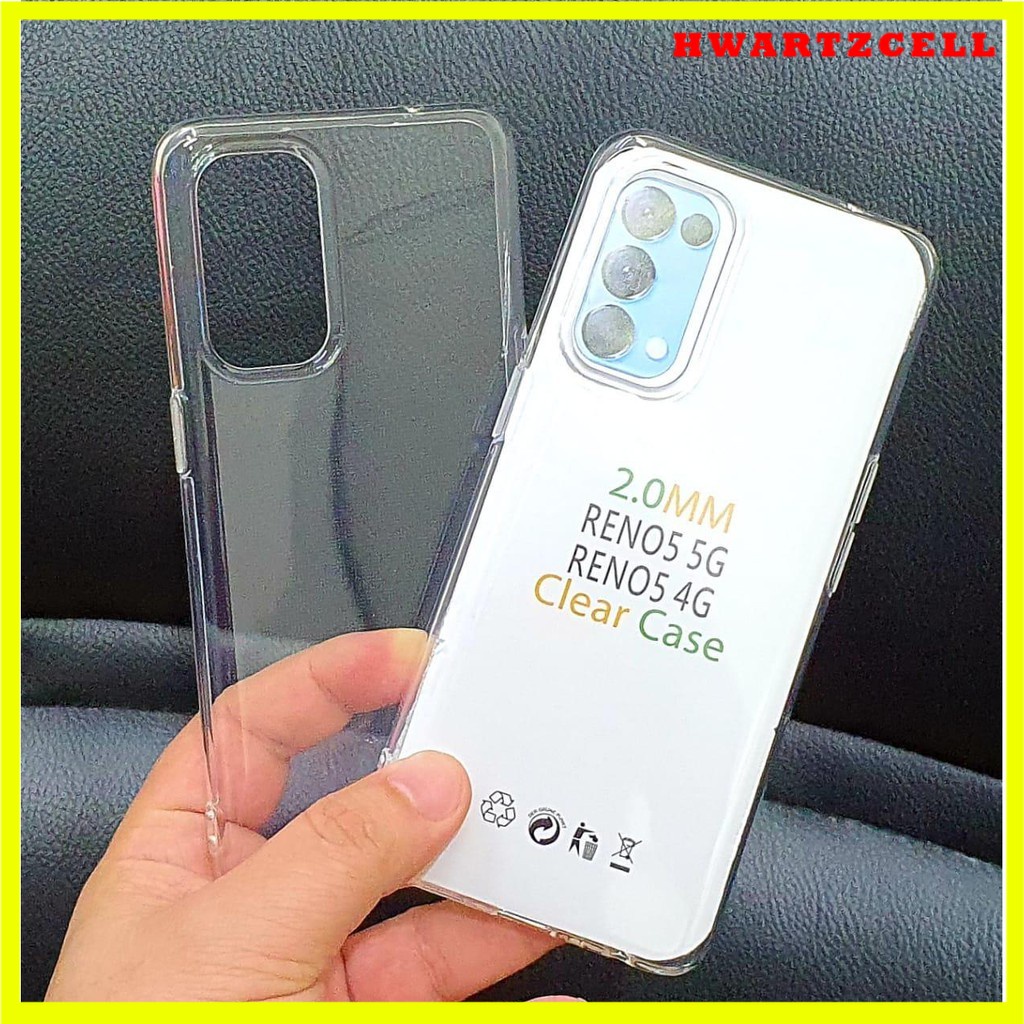 C/C- CASING OPPO RENO6 4G/5G/ RENO 5/RENO5 F/5F/RENO4 F/4F/RENO 4/Reno 4Pro Reno 8 5G Reno 8 Pro Softcase TPU Bening Tebal 2.0 HD CLEAR 6 PRO Transparan