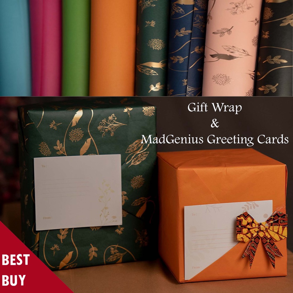 

Paket Bundle Bungkus Hadiah Kertas Kado dan Kartu Ucapan Khusus dalam 1 orderan di MadGenius