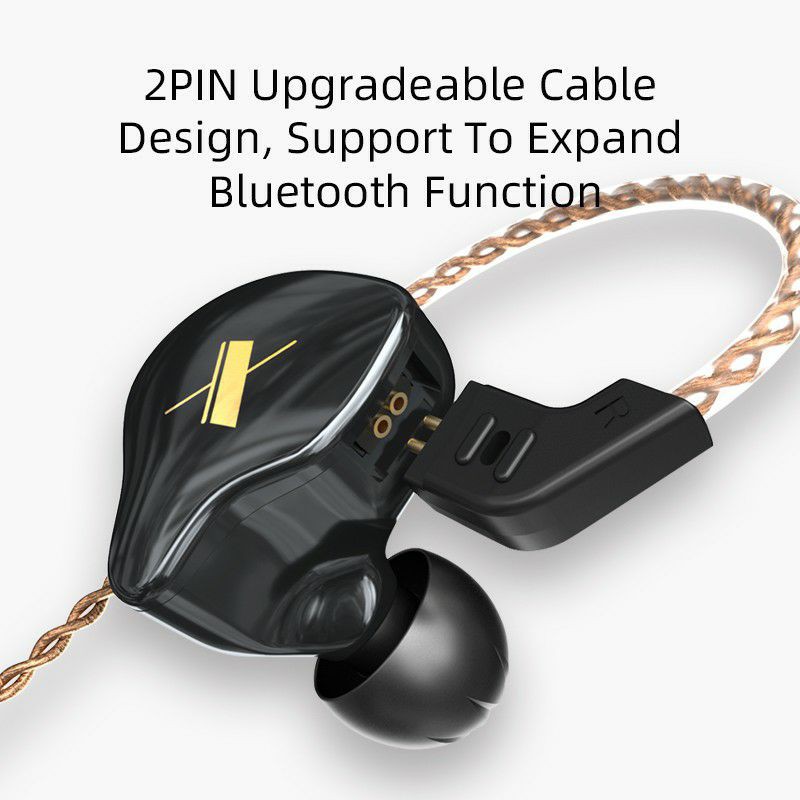 KZ EDX with Mic Earphones Dynamic Driver HIFI Bass In Ear Monitor-6