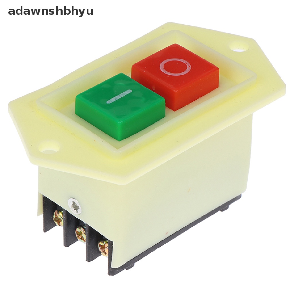 Adawnshbhyu LC3-10 10A On-Off Push Button Switch Tombol Start Untuk Mesin Gerinda Bench