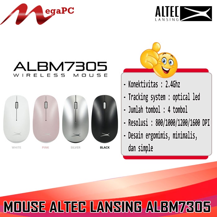 Mouse Altec Lansing Wireless ALBM7305