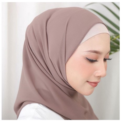 Jilbab Pashmina Sabyan Kerudung Pasmina Diamond Crepe Pinggir NECI BISA COD