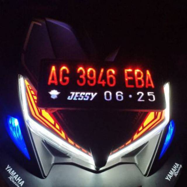 Plat motor nyala/Plat variasi(Discount)