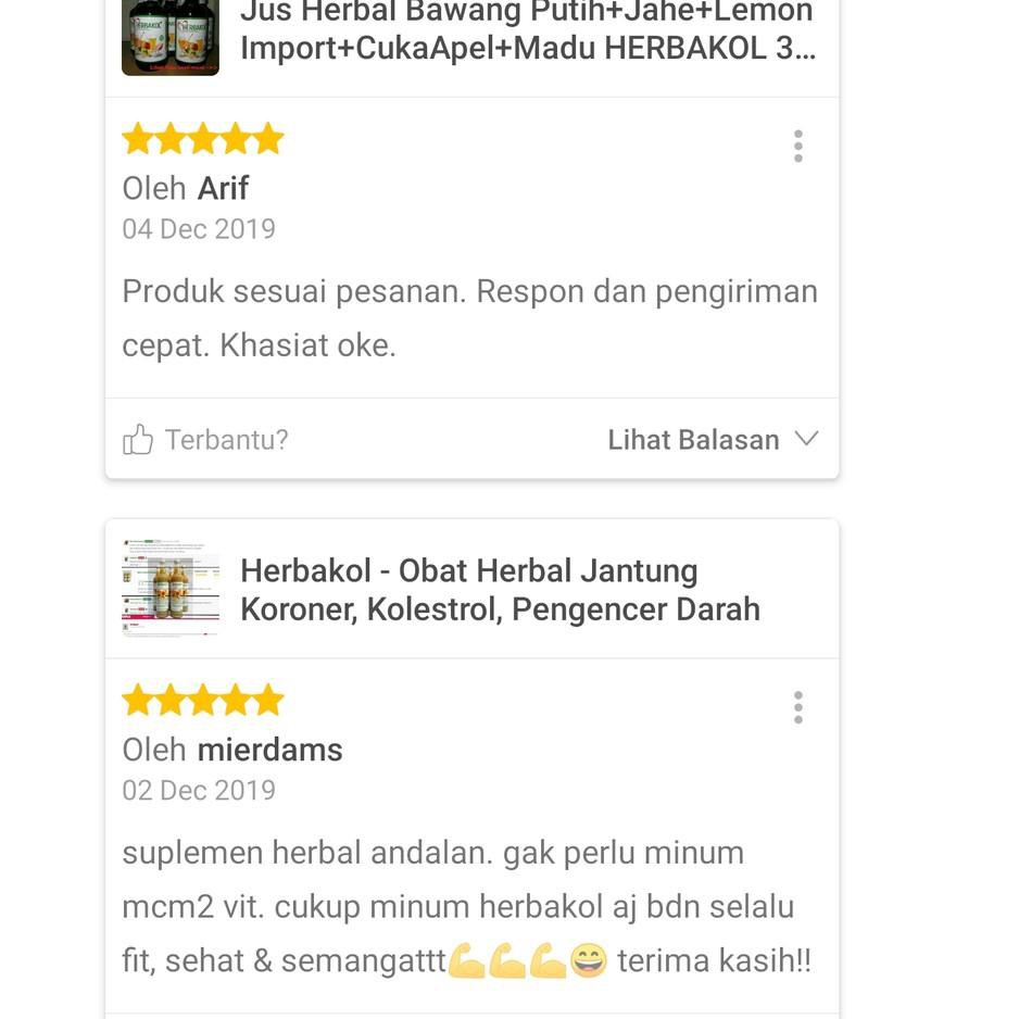 

Jamu Bawang Putih Jahe Lemon Cuka Apel Madu Cinnamon HERBAKOL .