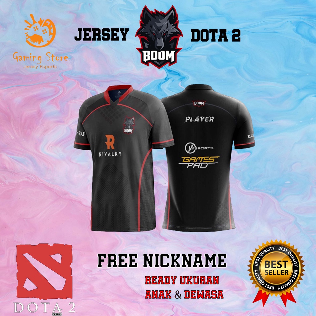 Jersey Kaos Baju BOOM ID DOTA 2 2022