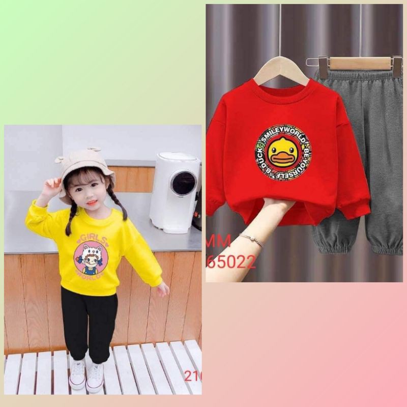 Sweater Anak Perempuan Duck - Setelan Anak perempuan - Baju Anak Girls 1-9TAHUN M-VIN