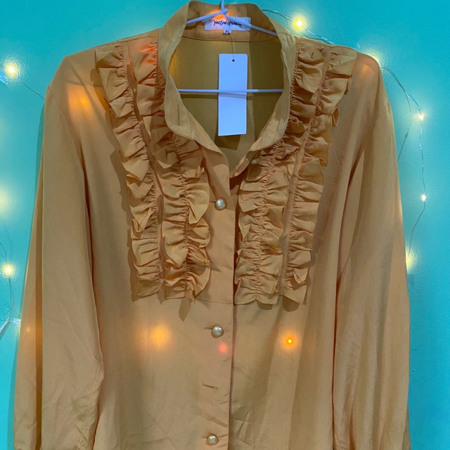 Kemeja Cewek Yves Saint Laurent Kuning