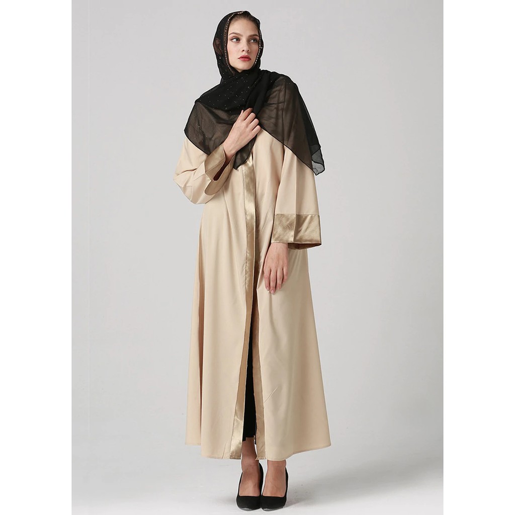 Elegant adult Muslim Abaya Arab Turkish Singapore cardigan Wings printed Jilbab Dubai Muslims Women