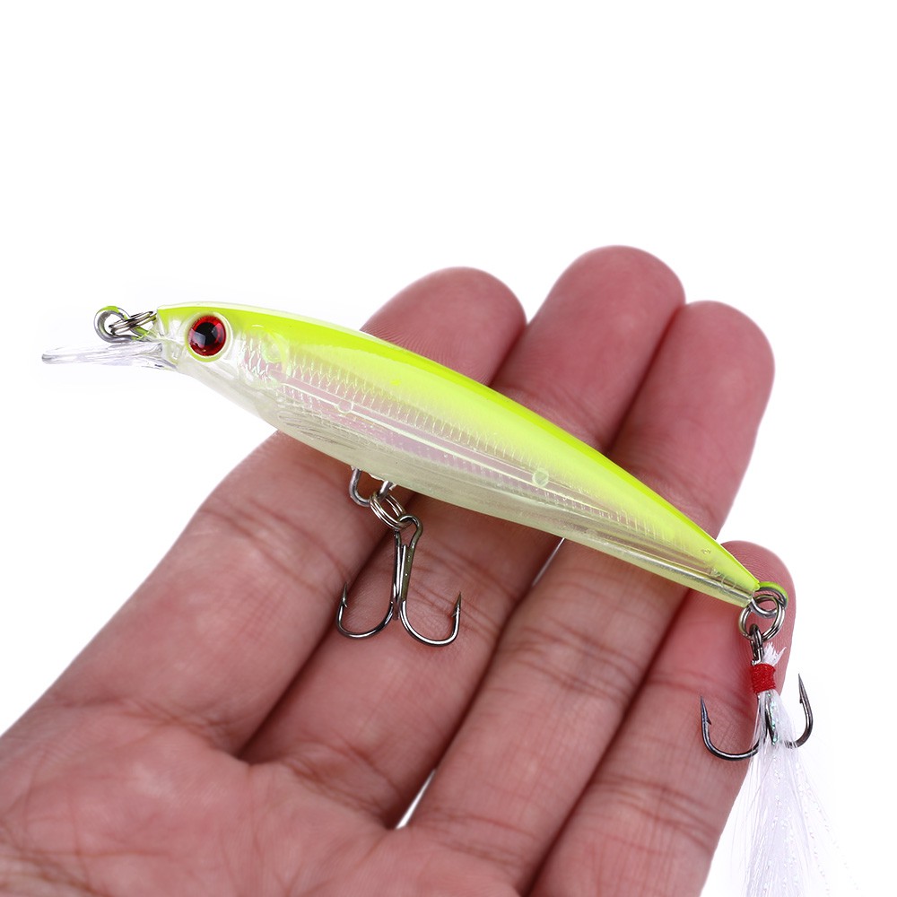 HENGJIA 1pcs minnow crankbait umpan pancing ikan swimbait fishing lure memancing peralatan tackle