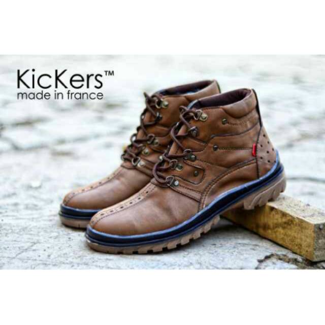 Sepatu kickers boots monster safety kerja lapangan pria