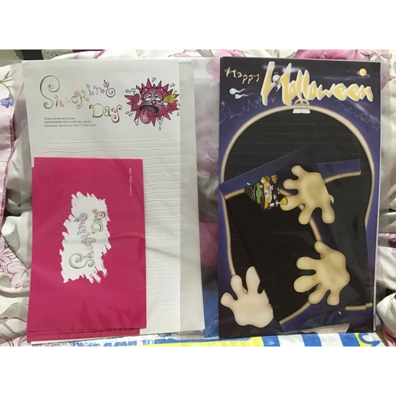 

LETTERSET KERTAS SURAT HALLOWEEN KOREA IMPORTED MEMO STICKY NOTE STATIONERY