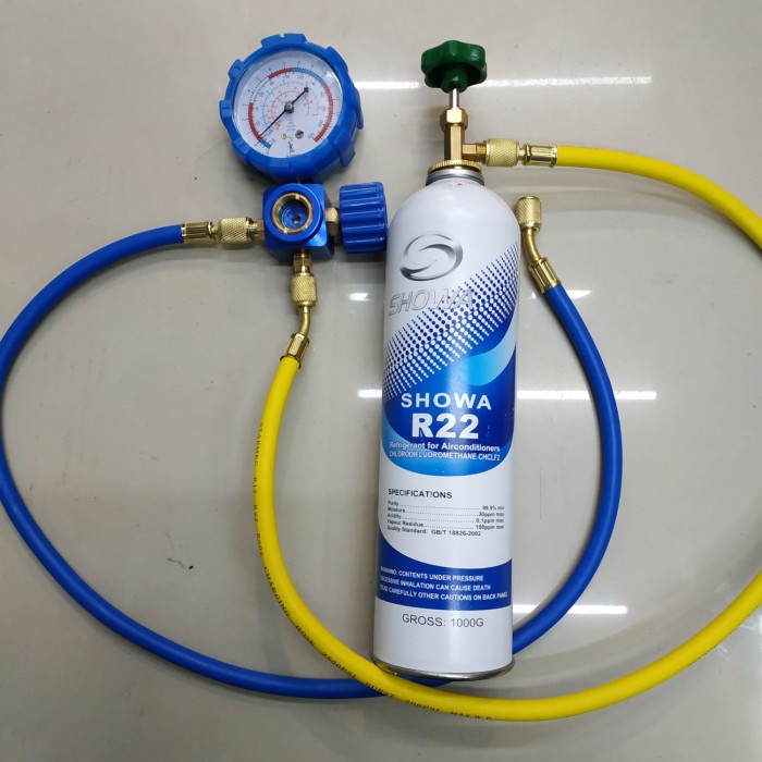 new PAKET ISI FREON R22 RUMAH SIGHLAS SHOWA KALENG KECIL 1KG 4MACAM